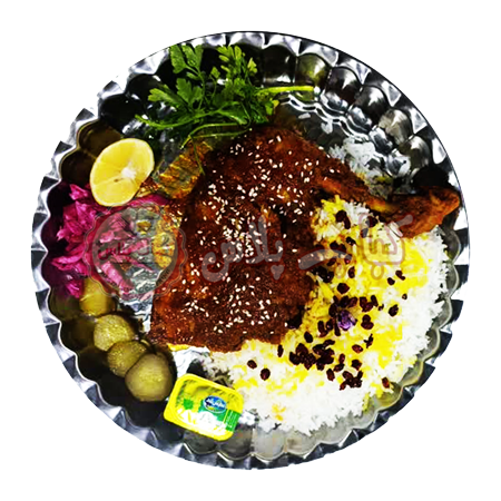 زرشک پلو با مرغ اقتصادی