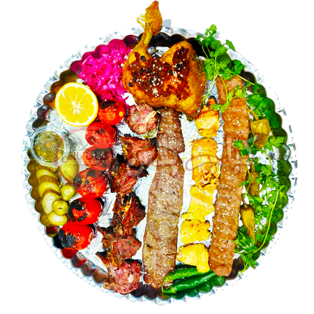 سینی سلاطین -میکس کباب مخصوص (5 نفره)