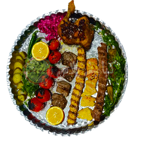 سینی میکس کباب 4 نفره اقتصادی